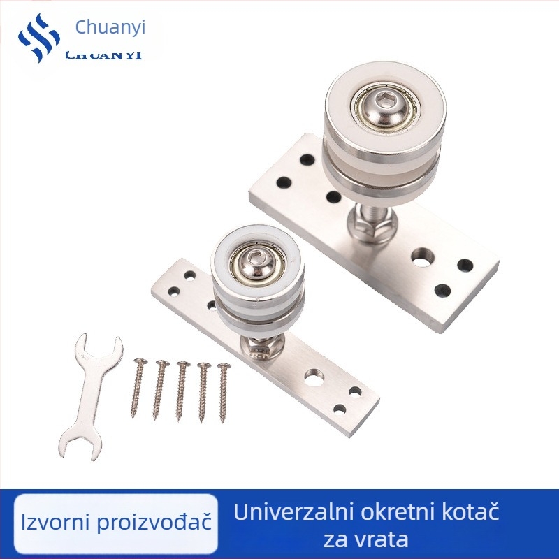 Univerzalno visiće kotač za klizna vrata — materijal: najlon + čelik + legura; model: Universal Hanging Wheel; primjena: klizna vrata, drvena vrata; stil: moderni minimalistički