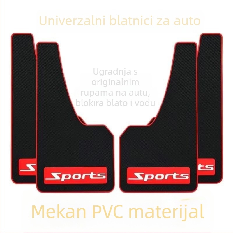 Gumeni blatnik za automobile, SUV i pickup – štiti od blata i vode