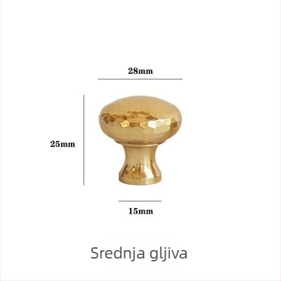 Mesingana ručka s teksturom u obliku gljive, kuglasta s jednim otvorom, pogodna za ormariće, ormariće za cipele, ladice i vrata garderobe, moderan minimalistički stil