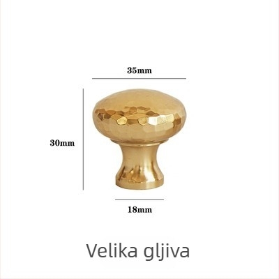 Mesingana ručka s teksturom u obliku gljive, kuglasta s jednim otvorom, pogodna za ormariće, ormariće za cipele, ladice i vrata garderobe, moderan minimalistički stil