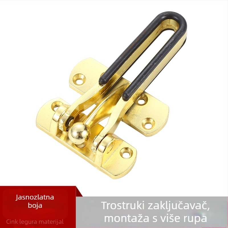 Protukradni sigurnosni bolc za vrata od cinkove legure – hotelska vrata, Marka Yuli, Moderan minimalistički stil
