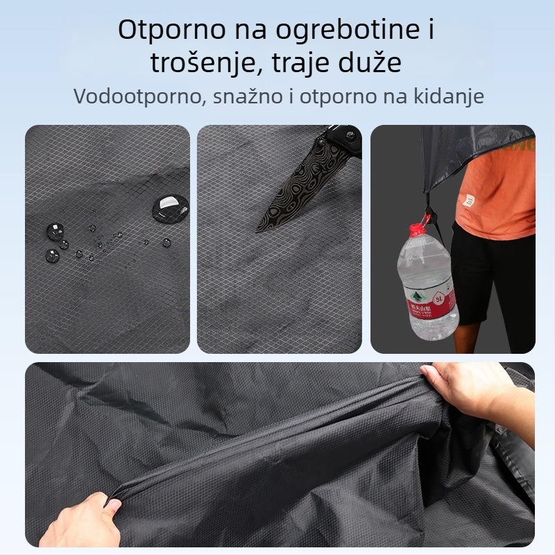 Zimska zaštita za vjetrobran automobila, Oxford tkanina, teleskopska montaža, universalna prilagodba, karirani uzorak, debeli dizajn