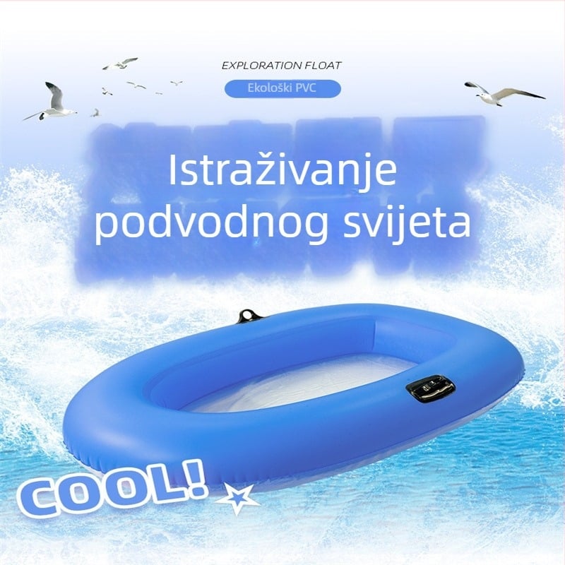 Dječji napuhivi čamac Crown One Rich s prozirnim dnom za podvodna istraživanja, PVC