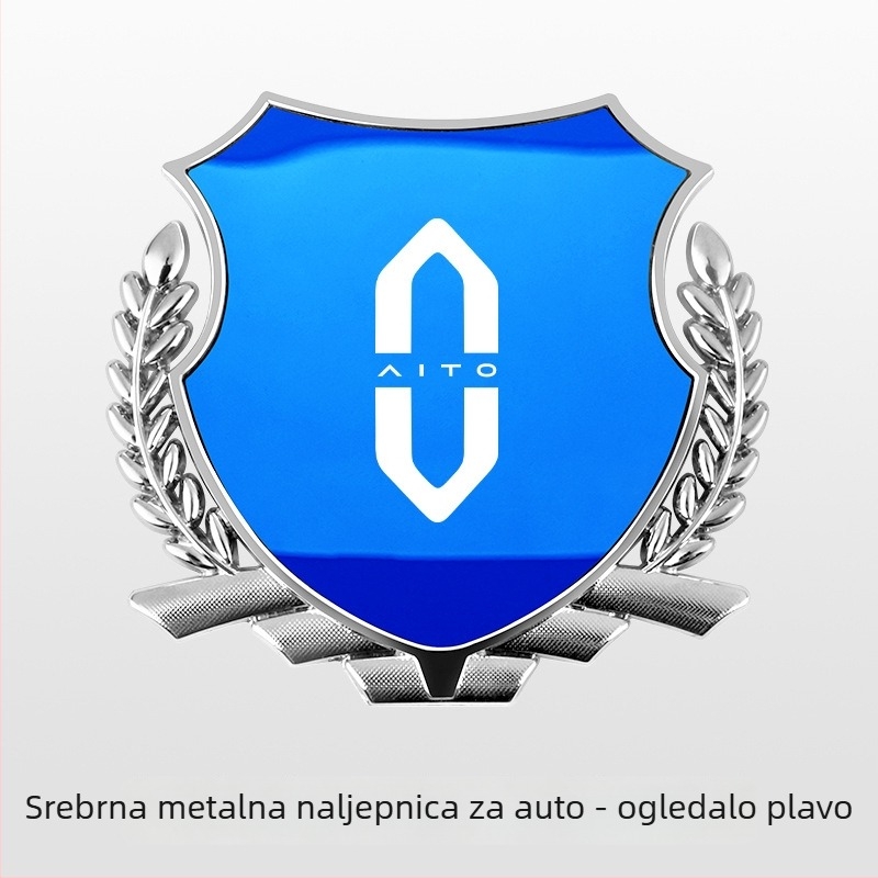 Bočna emblema od cinka legura s motivom pšenice za vozila AITO M5/M7/M8/M9, metalna dekoracija karoserije, samoljepljiva montaža