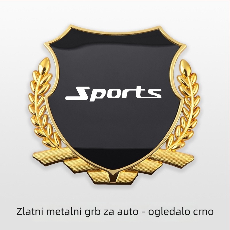Bočna emblema od cinka legura s motivom pšenice za vozila AITO M5/M7/M8/M9, metalna dekoracija karoserije, samoljepljiva montaža