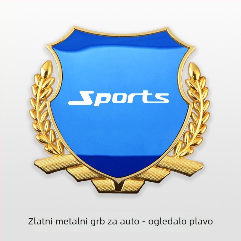 Bočna emblema od cinka legura s motivom pšenice za vozila AITO M5/M7/M8/M9, metalna dekoracija karoserije, samoljepljiva montaža