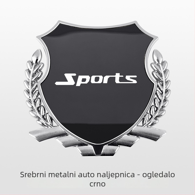Bočna emblema od cinka legura s motivom pšenice za vozila AITO M5/M7/M8/M9, metalna dekoracija karoserije, samoljepljiva montaža