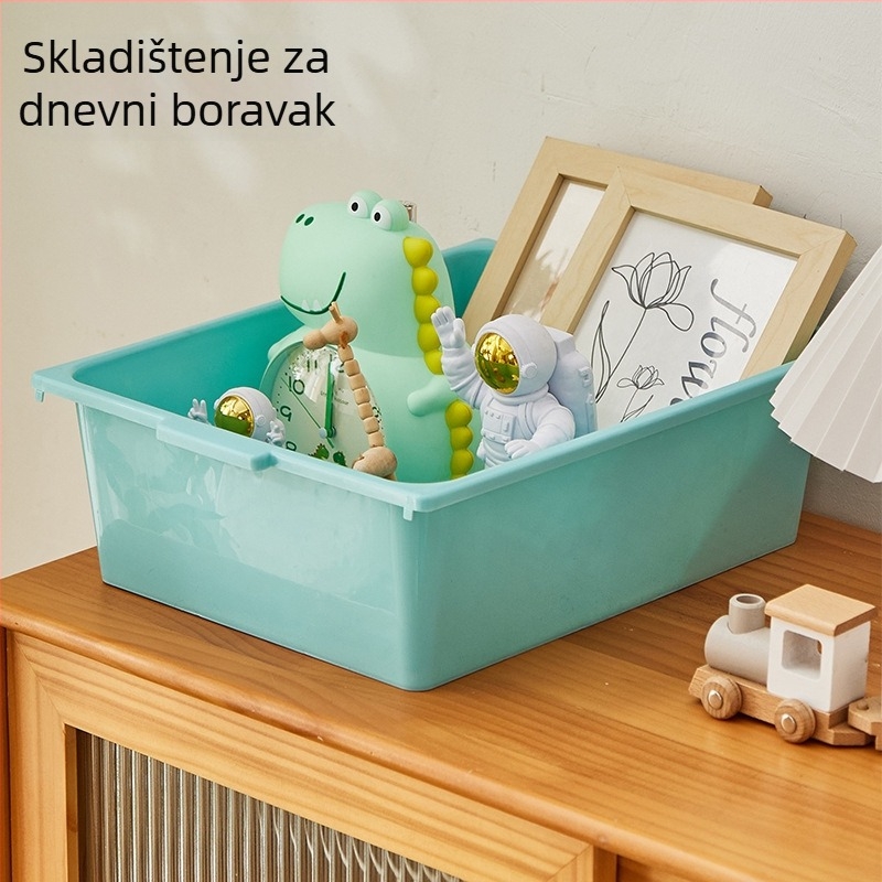 Posuda za pohranu dječjih igračaka i kozmetike, velika zapremina, plastični materijal, mogućnost personalizacije logom, pastoralni stil (materijal: plastika; prilagodba: dostupna)