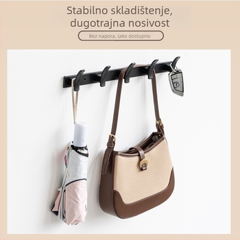 Stenska vješalica za kupaonicu i hodnik, model 955, materijal: space aluminum, završna obrada: electroplating, stil: moderni minimalistički dizajn