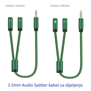 Kabel za audio 3,5 mm - pozlaćeno bakreno jezgro, bakreni vodič, audio linija za digitalne uređaje