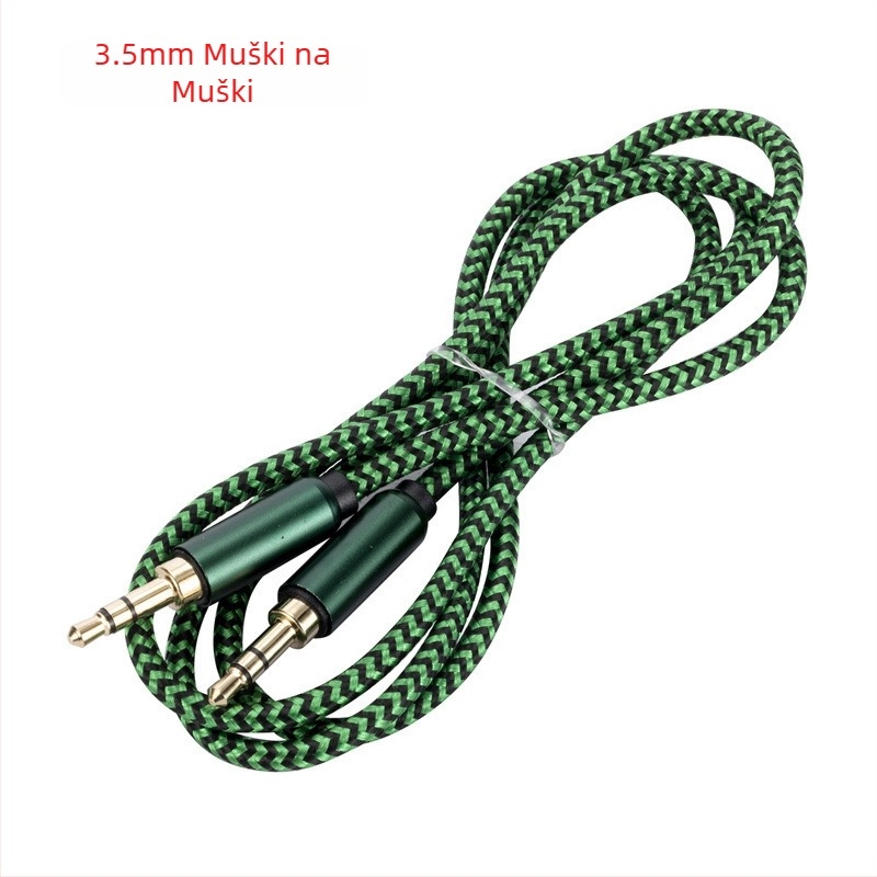 Kabel za audio 3,5 mm - pozlaćeno bakreno jezgro, bakreni vodič, audio linija za digitalne uređaje