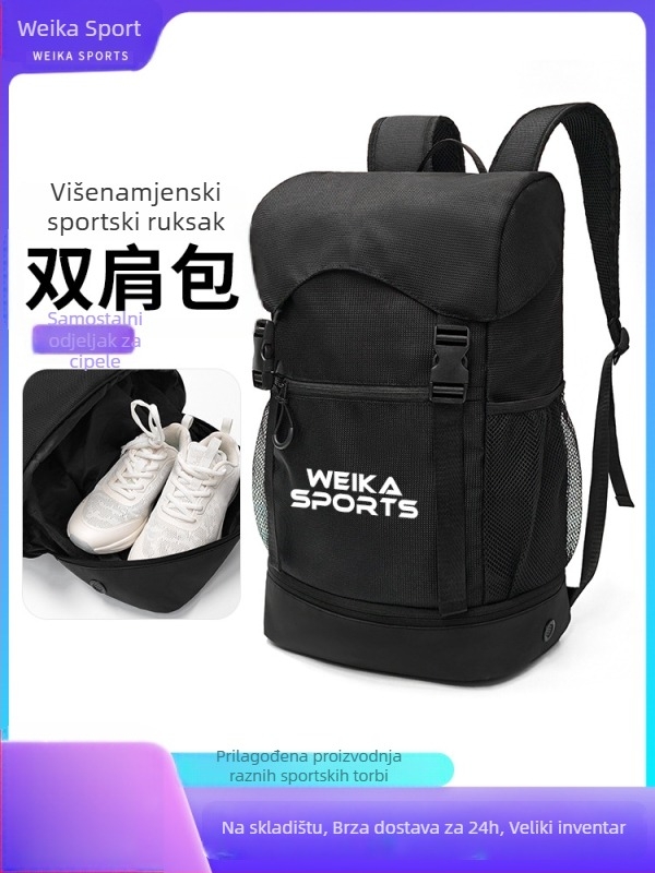 Sepwolf sportski ruksak s odjeljkom za obuću - lagan, Oxford tkanina, unisex, zakrivljene naramenice, za aktivnosti na otvorenom