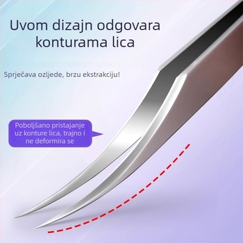 Profesionalni kozmetički alat od nehrđajućeg čelika: klipsa za akne tip ćelije, delfin klip, porijeklo Yangjiang, trajanje 5 godina