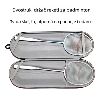 Torba za pohranu reketa za badminton s EVA tvrdim kućištem, prijenosna vodootporna torba od Oxford tkanine, bez logotipa