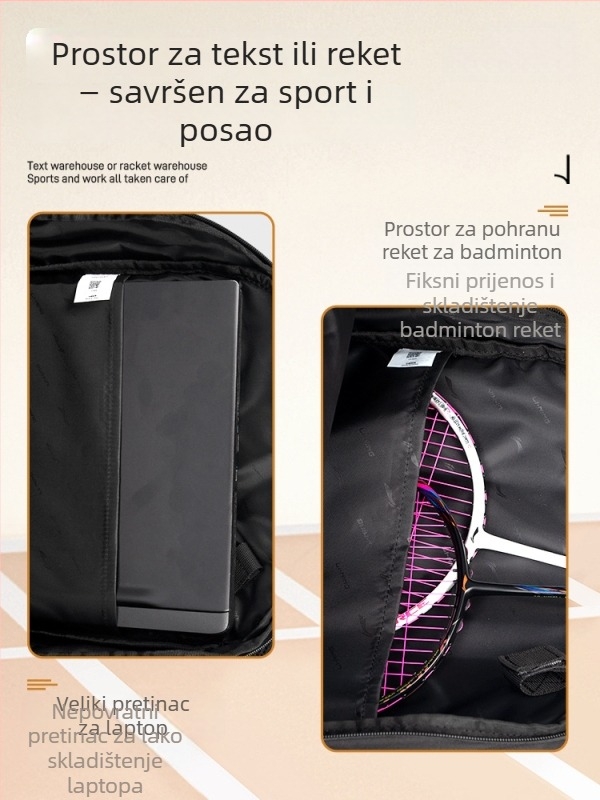 Ruksak Li Ning od poliestera, model Abs v203-1, za trčanje i raketne sportove (stolni tenis, badminton)