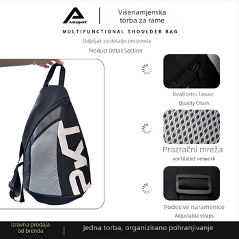 Torba za pickleball rekete, preko ramena, vanjska sportska torba, pogodna za badminton/tenis rekete
