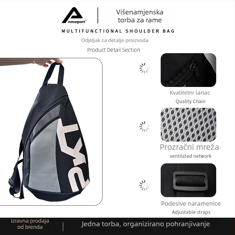 Torba za pickleball rekete, preko ramena, vanjska sportska torba, pogodna za badminton/tenis rekete