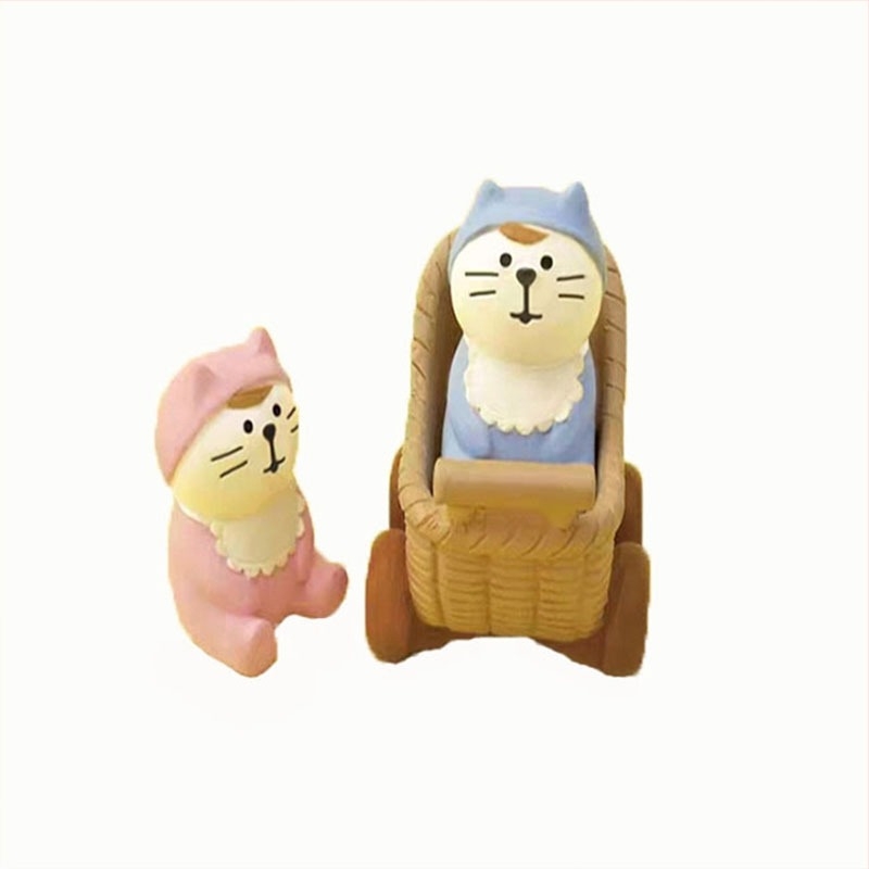 Miniaturni set figurica u japanskom Zakka stilu za svadbenu scenu — materijal: smola; pakiranje: odvojena PP vrećica; pogodna kao poklon za vjenčanja, rođendane i druge prigode