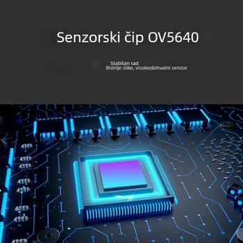 Kamera modul OV5640, 5MP, 2592x1944, DVP sučelje, 200° širokokutni objektiv, kompatibilan s ESP32