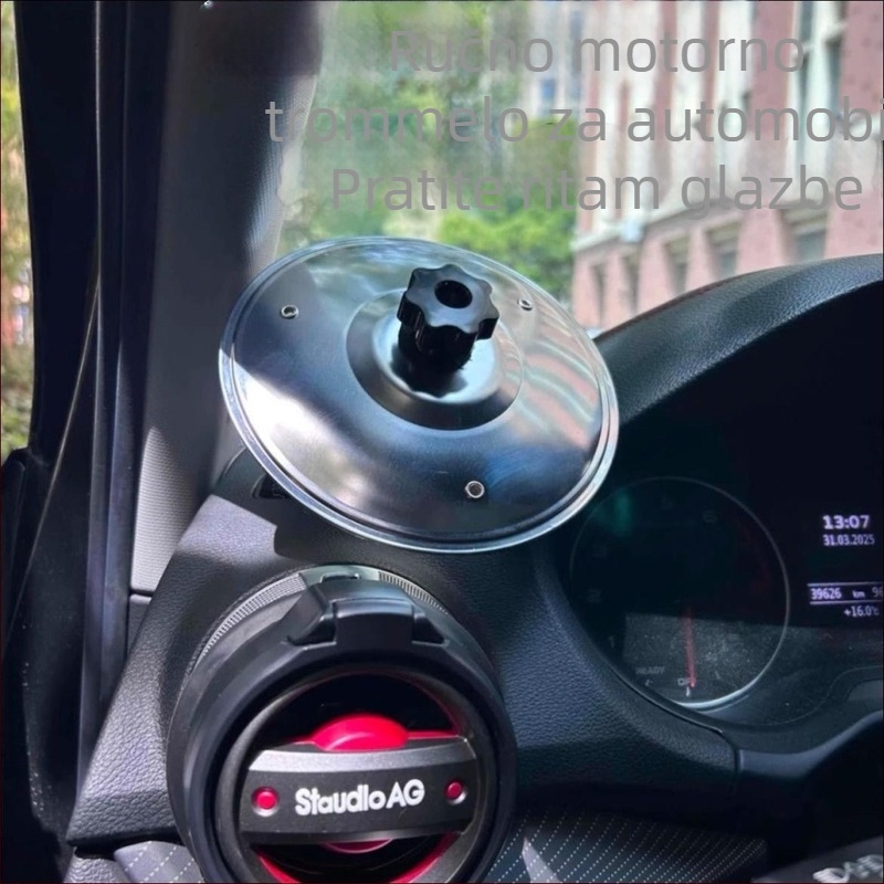 Auto dekor s činelom bubnja za otvor zraka na ploči – ekološki prihvatljiv ABS materijal, bez marke, funkcija ljuljanja