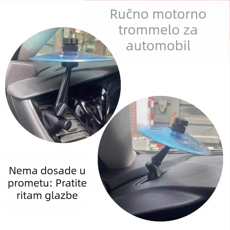 Auto dekor s činelom bubnja za otvor zraka na ploči – ekološki prihvatljiv ABS materijal, bez marke, funkcija ljuljanja