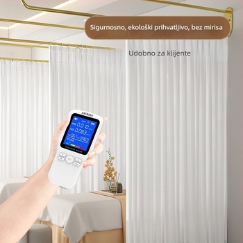 Zavjesa s mrežom za prostoriju – moderni minimalistički stil, jednobojni uzorak, pogodna za dnevni boravak, spavaću sobu i hodnik