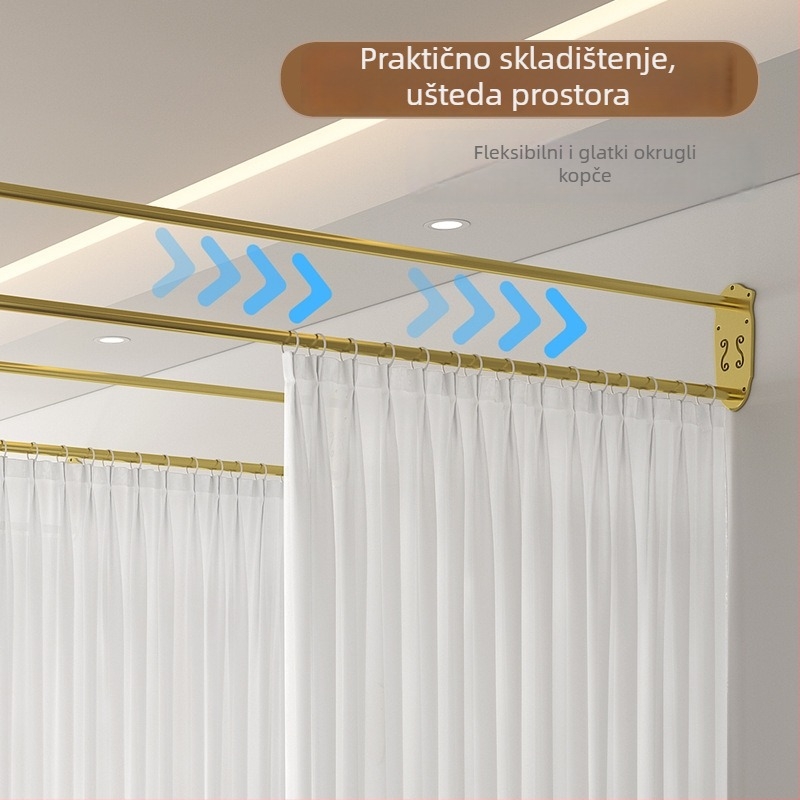 Zavjesa s mrežom za prostoriju – moderni minimalistički stil, jednobojni uzorak, pogodna za dnevni boravak, spavaću sobu i hodnik