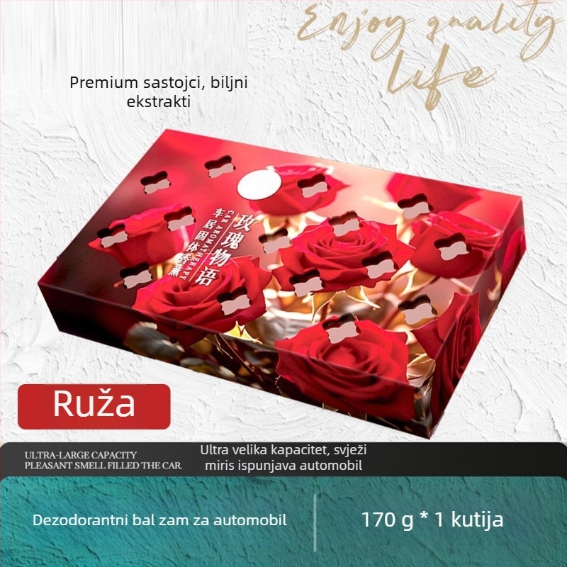 Auto osvježivač zraka – čvrsti parfemski blok za dezodoriranje i zadržavanje mirisa, note Citrus Musk i Freesia, 100–200 ml, ugradnja na sjedalo, 31–60 dana isparavanja
