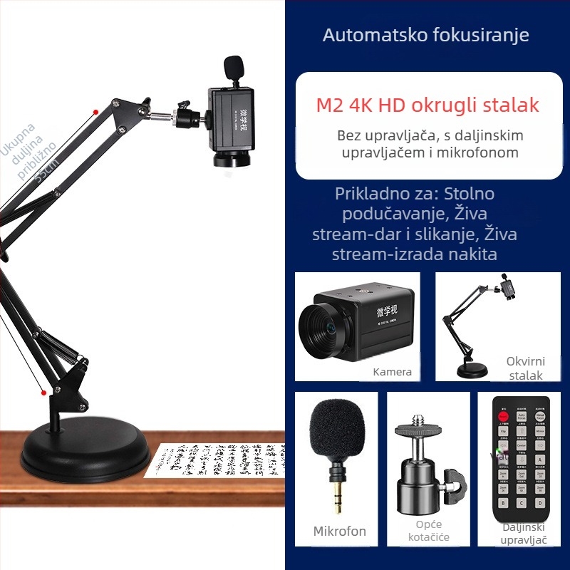 HD web kamera s automatskim fokusom, USB 2.0, 8MP senzor, 30FPS, ugrađeni mikrofon