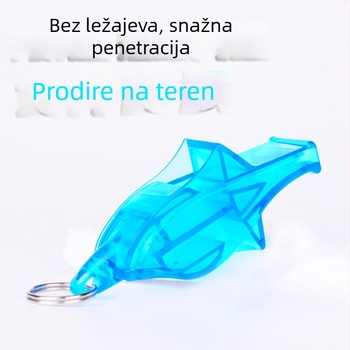Zviždaljka s delfinovim visokofrekvencijskim zvukom za outdoor sportove – materijal ABS, pakiranje 500 komada, otisnut logotip, kategorija: zviždaljka, bez prilagodbe