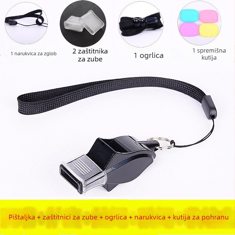 Zviždaljka s delfinovim visokofrekvencijskim zvukom za outdoor sportove – materijal ABS, pakiranje 500 komada, otisnut logotip, kategorija: zviždaljka, bez prilagodbe