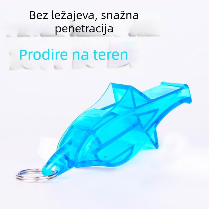 Zviždaljka s delfinovim visokofrekvencijskim zvukom za outdoor sportove – materijal ABS, pakiranje 500 komada, otisnut logotip, kategorija: zviždaljka, bez prilagodbe