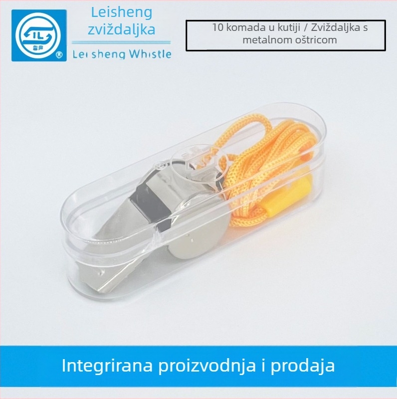 Piskaljka — Thundersheng metalna zviždaljka za suce, mogućnost tiskanja loga, prilagodljiva, pogodna za trčanje, planinarenje i sportove s loptom