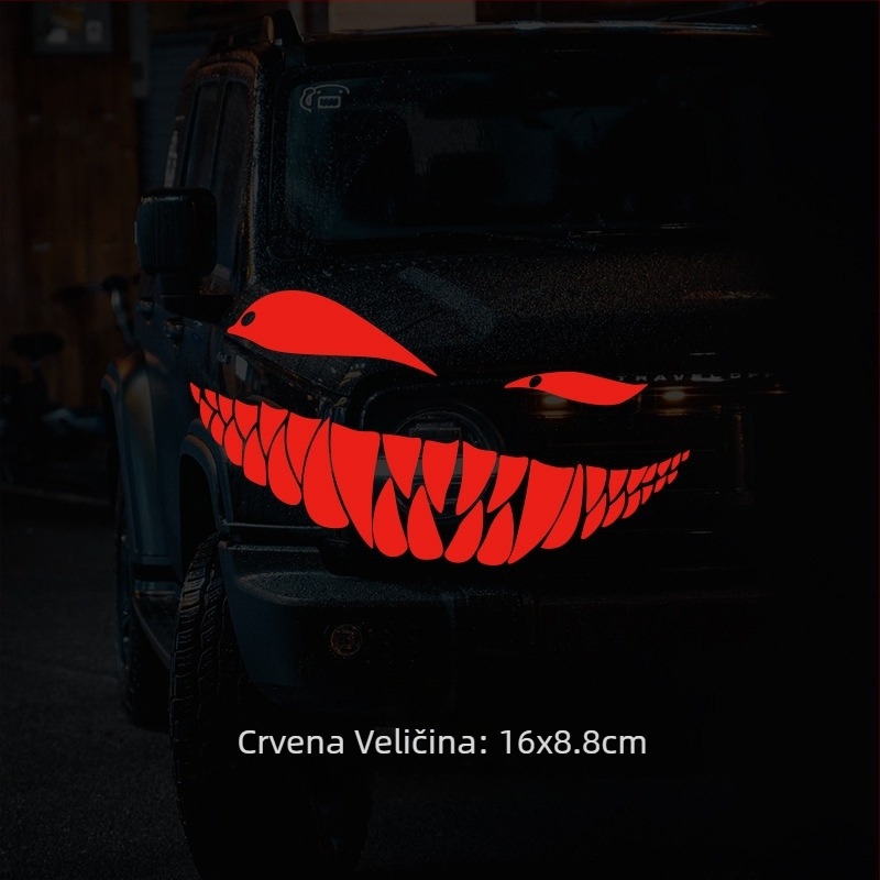 Shimaka automobilna naljepnica – Carved Hollow Sticker, Scratch Pattern, lijepljenje, za prednju stranu, haubu, prozor, stražnji dio i bočne strane