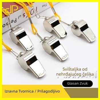 Flat zviždaljka za suce od nehrđajućeg čelika – za trenere i natjecanja, pogodna za trčanje, vožnju biciklom, zimske sportove, gađanje i druge loptaške igre