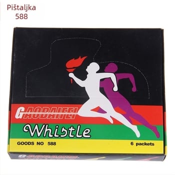 Pioneer 588/589 zviždaljka s užetom – plastična zviždaljka za suce u košarci, nogometu i odbojci