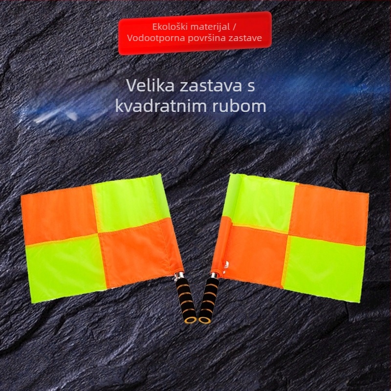 Zastava nogometnog suca s bočnim rezom, nehrđajući čelik, branda Zhenxuan body, paket od 125 komada, prilagodljivo s logom