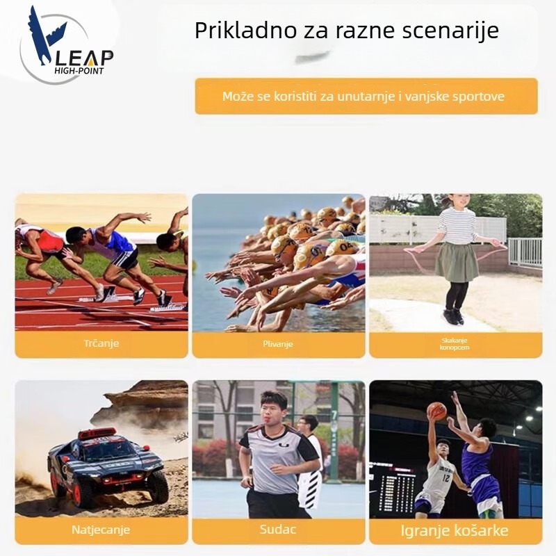 Tianfu PC3830A — Elektronički štoper, digitalni tajmer s kalendarom, alarmom i odbrojavanjem; ABS kućište, vodootporno, pauza, protuklizna površina, troredni prikaz