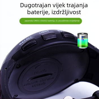 Elektronički štoperica/časovnik JS7171A od JUnSD/Junsda — ručni nogometni sat, vodootporan, s pauzom, protuklizno