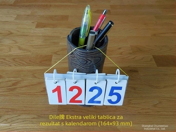 Biliard tablica rezultata – taktička ploča s karticama za zamjenu