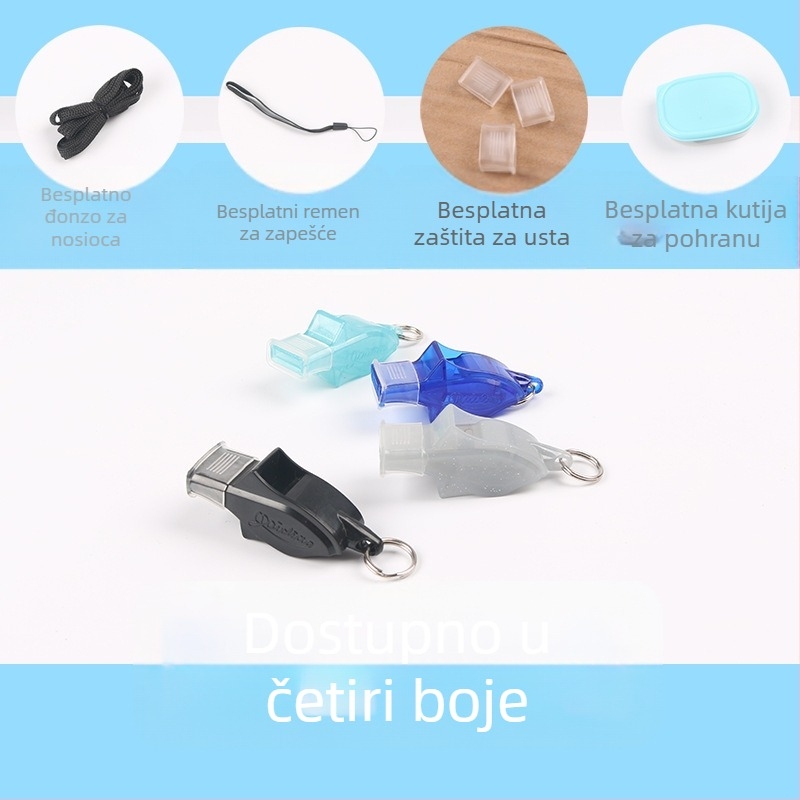 Piskalica s delfinovim dizajnom – dječja plastična pištaljka za nogomet i košarku, ABS materijal