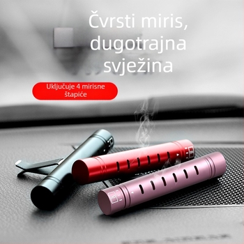 Auto aromaterapijski ukras za ventilacijski otvor – aluminijska legura, klip za izlaz zraka, cvjetni miris, 0,1 g, trajanje mirisa 16–30 dana