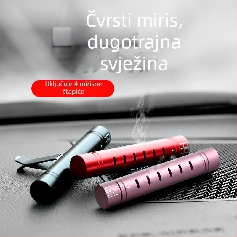 Auto aromaterapijski ukras za ventilacijski otvor – aluminijska legura, klip za izlaz zraka, cvjetni miris, 0,1 g, trajanje mirisa 16–30 dana