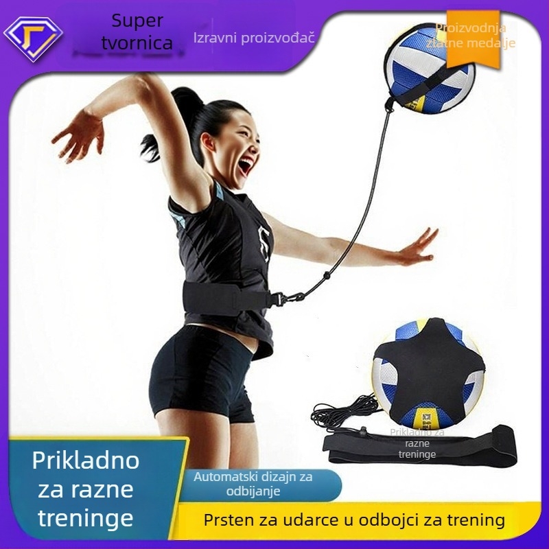 Vježbni alat za odbojku sa Spike loptom i podesivim pokretom ruke za dodavanje — Materijal: diving cloth, Značka: Thunder Win Card