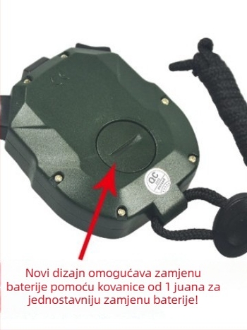 Tianfu PC894 elektronička štoperica, jednostruki red, 2-kanalna, vodootporna, s funkcijom pauze, za nogomet, košarku i odbojku