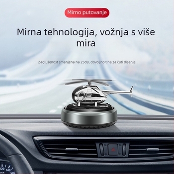 Floating Card Solarno napajani auto aromaterapijski difuzor ukras s dizajnom helikoptera