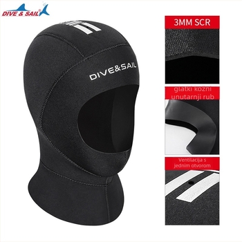 3mm neopren kapa za ronjenje, topla, unisex za odrasle, za ronjenje, snorkeling i plivanje