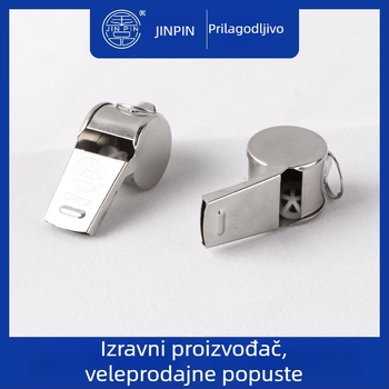 Metalna zviždaljka suca za trening i sport – Materijal: željezo; Podrijetlo: Yuyao, Zhejiang; Pakiranje: 12 komada u kutiji