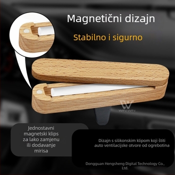 Drveni klip za automobilni aromatizator, kapacitet 10–20 ml, klip za izlaz zraka, dekorativan i aromatičan, uklanja mirise