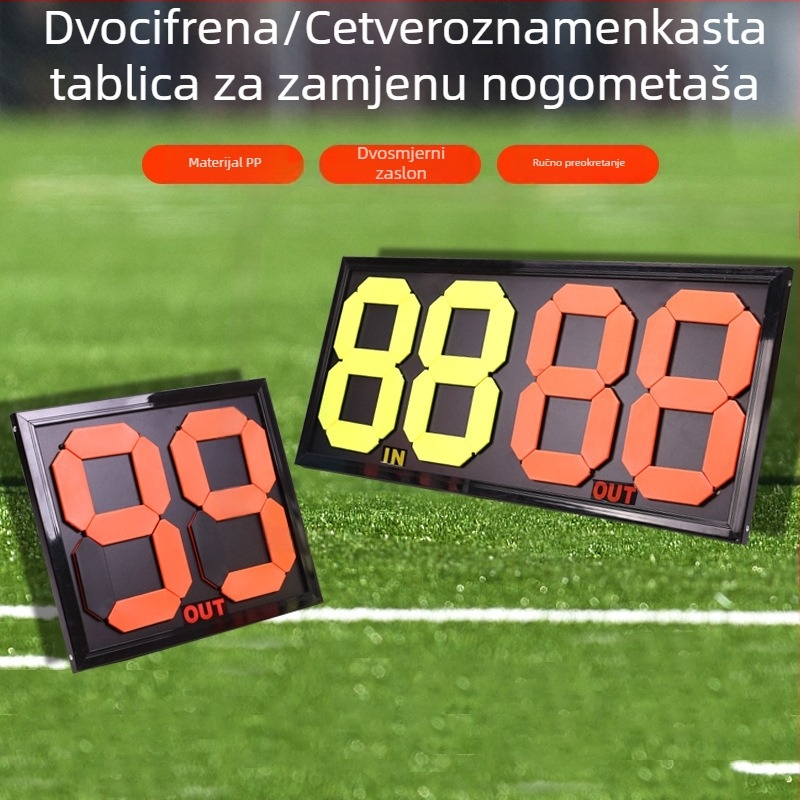 Karta za zamjenu za nogomet, dvostruka, Liming, PP materijal, prilagodljiv logotip (Liming, PP materijal, nogomet, dvostruka, prilagodljiv logotip)